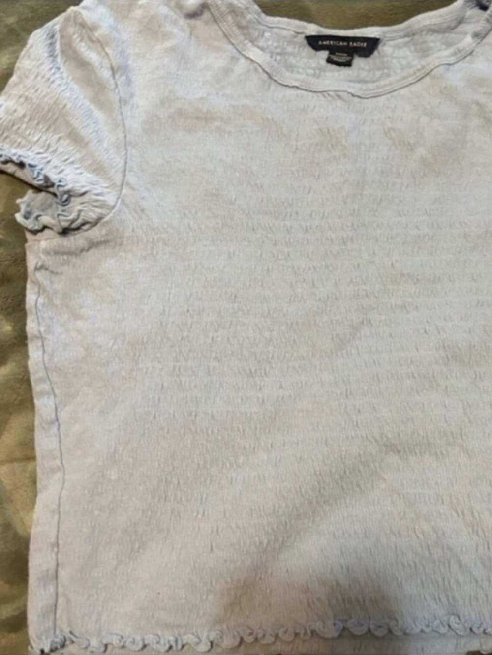 American Eagle Outfitters Pale Blue Short Tee